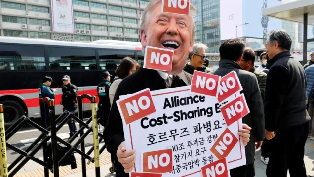 Alarm in South Korea